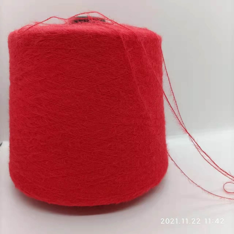 Bulu Seperti 1.3cm Benang Mewah Benang Nilon Mink Dengan Tumpukan Lurus Untuk Membuat Sweater